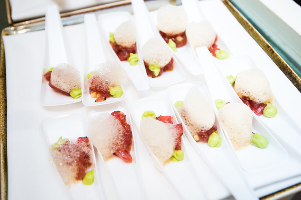 volt-restaurant-wedding-frederick-maryland-tuna-tartare-canapes