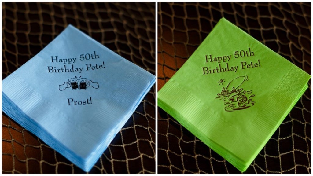 50th-birthday-party-fishing-theme-cocktail-napkins